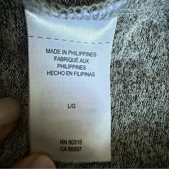 Lucky Brand | Soft Heathered Gray Sweater | Sz L - Picture 5 of 7